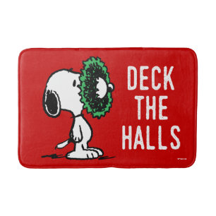 Jordnötter   Snoopy för Helgdagarna Badrumsmatta