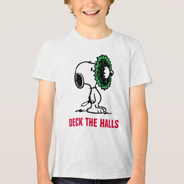 Jordnötter | Snoopy för Helgdagarna T Shirt (Framsida)