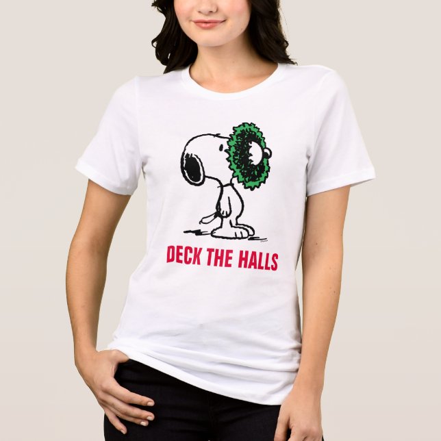 Jordnötter | Snoopy för Helgdagarna T Shirt (Framsida)