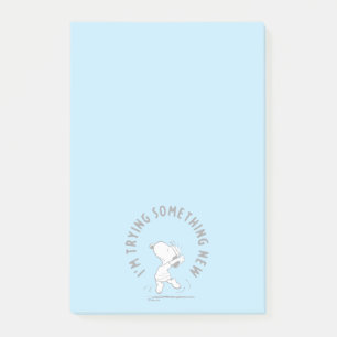 Jordnötter   Snoopy försöker med något nytt Post-it Block