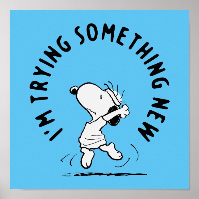 Jordnötter | Snoopy försöker med något nytt Poster (Framsidan)