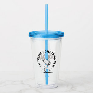 Jordnötter Snoopy försöker med något nytt Take Away Mugg