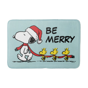 Jordnötter   Snoopy & Friends Winter Scarf Badrumsmatta