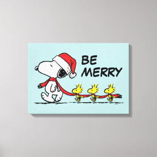 Jordnötter   Snoopy & Friends Winter Scarf Canvastryck