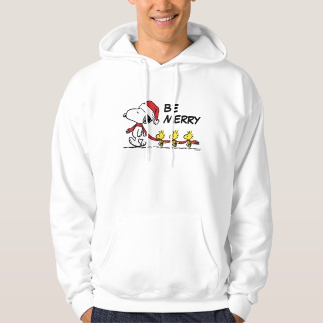 Jordnötter | Snoopy & Friends Winter Scarf Hoodie (Framsida)