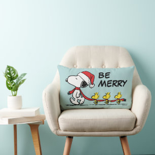 Jordnötter   Snoopy & Friends Winter Scarf Lumbarkudde
