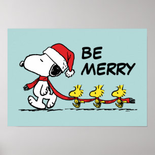 Jordnötter Snoopy & Friends Winter Scarf Poster