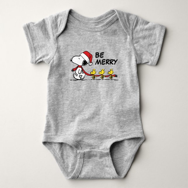 Jordnötter | Snoopy & Friends Winter Scarf T Shirt (Framsida)