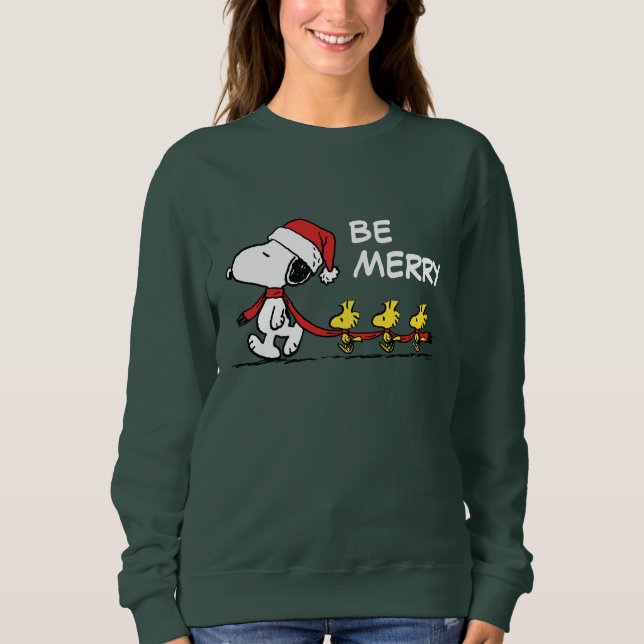 Jordnötter | Snoopy & Friends Winter Scarf T Shirt (Framsida)