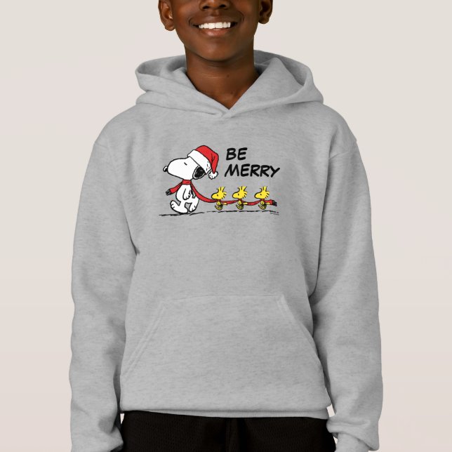 Jordnötter | Snoopy & Friends Winter Scarf T Shirt (Framsida)