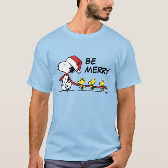 Jordnötter | Snoopy & Friends Winter Scarf T Shirt (Framsida)