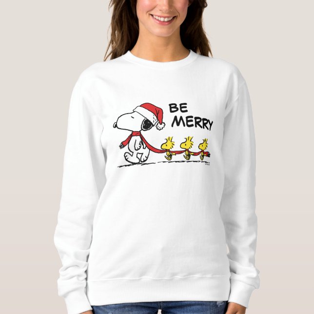 Jordnötter | Snoopy & Friends Winter Scarf T Shirt (Framsida)