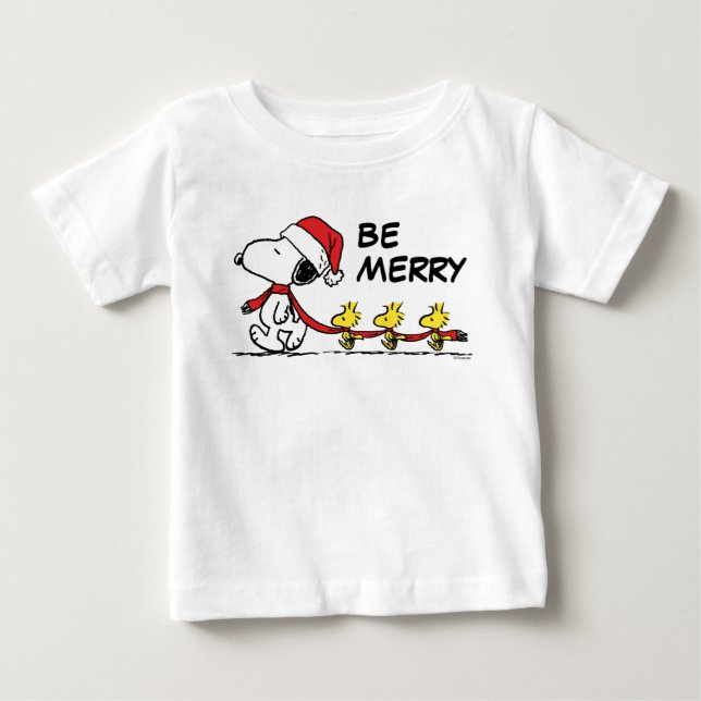 Jordnötter | Snoopy & Friends Winter Scarf T Shirt (Framsida)