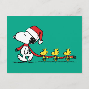 Jordnötter Snoopy & Friends Winter Scarf Vykort