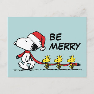 Jordnötter Snoopy & Friends Winter Scarf Vykort