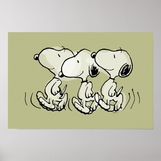 Jordnötter | Snoopy går stolt Poster (Framsidan)