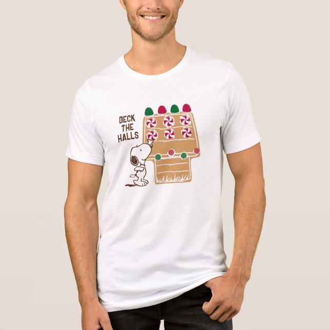 Jordnötter | Snoopy Gingerbröd House T Shirt (Framsida)