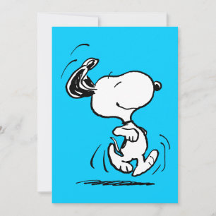 Jordnötter   Snoopy Glad Dans Kort