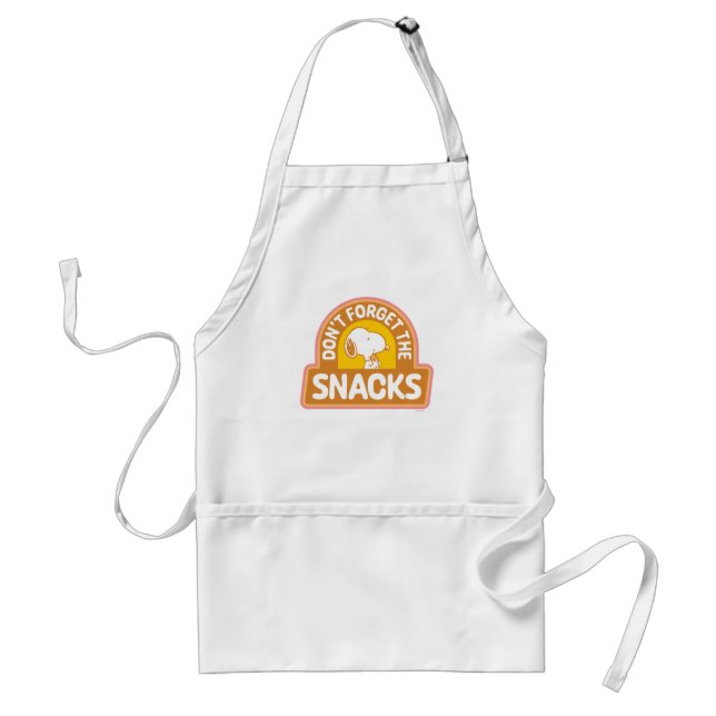 Jordnötter | Snoopy Glöm inte Snacks Förkläde (Framsidan)
