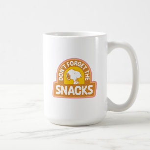 Jordnötter   Snoopy Glöm inte Snacks Kaffemugg