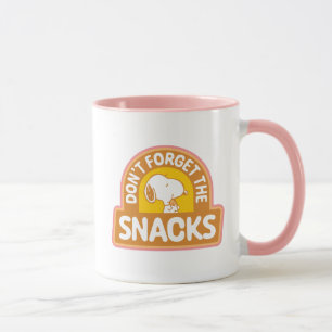 Jordnötter   Snoopy Glöm inte Snacks Mugg