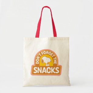 Jordnötter   Snoopy Glöm inte Snacks Tygkasse