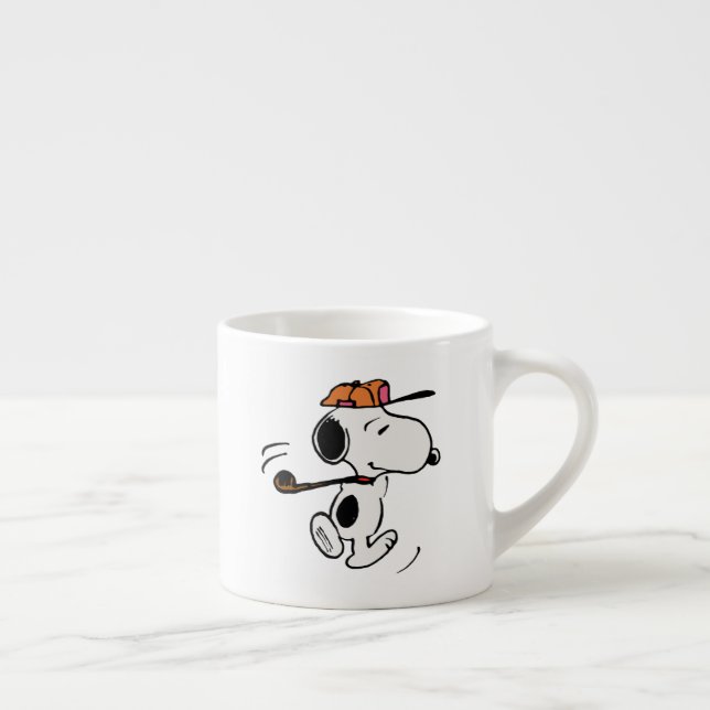 Jordnötter | Snoopy Golf Swing Espressomugg (Höger)