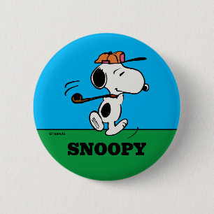 Jordnötter Snoopy Golf Swing Knapp