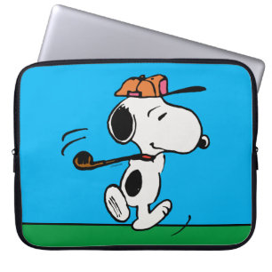 Jordnötter Snoopy Golf Swing Laptop Fodral