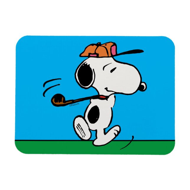 Jordnötter | Snoopy Golf Swing Magnet (Horisontell)