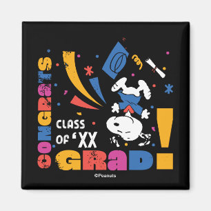 Jordnötter Snoopy Grattis Examen Utexaminerad Konf Magnet