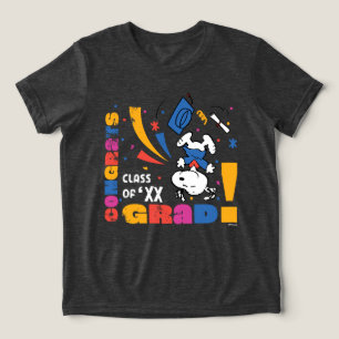 Jordnötter Snoopy Grattis Examen Utexaminerad Konf T Shirt