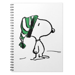 Jordnötter   Snoopy Grönt Snö Cap Anteckningsbok
