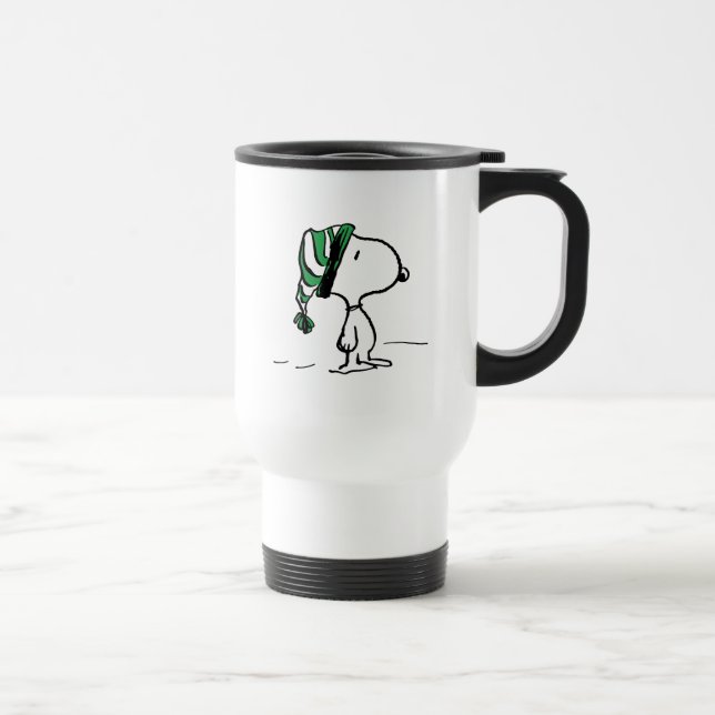 Jordnötter | Snoopy Grönt Snö Cap Resemugg (Höger)