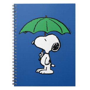 Jordnötter Snoopy Grönt Umbrella Anteckningsbok