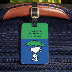 Jordnötter Snoopy Grönt Umbrella Bagagebricka