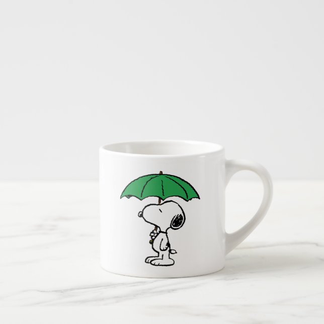 Jordnötter | Snoopy Grönt Umbrella Espressomugg (Höger)