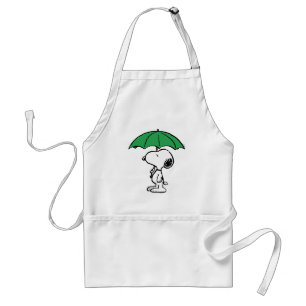 Jordnötter Snoopy Grönt Umbrella Förkläde