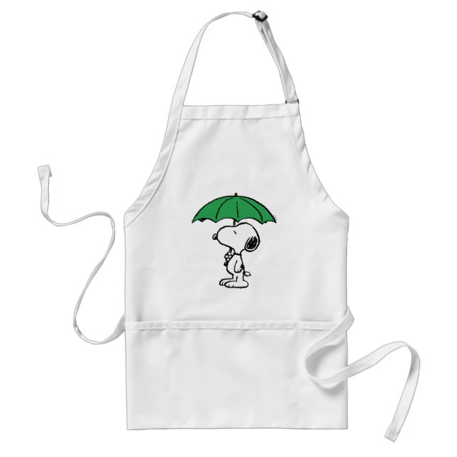 Jordnötter | Snoopy Grönt Umbrella Förkläde (Framsidan)