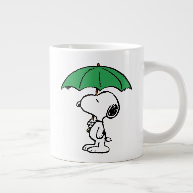 Jordnötter | Snoopy Grönt Umbrella Jumbo Mugg (Höger)