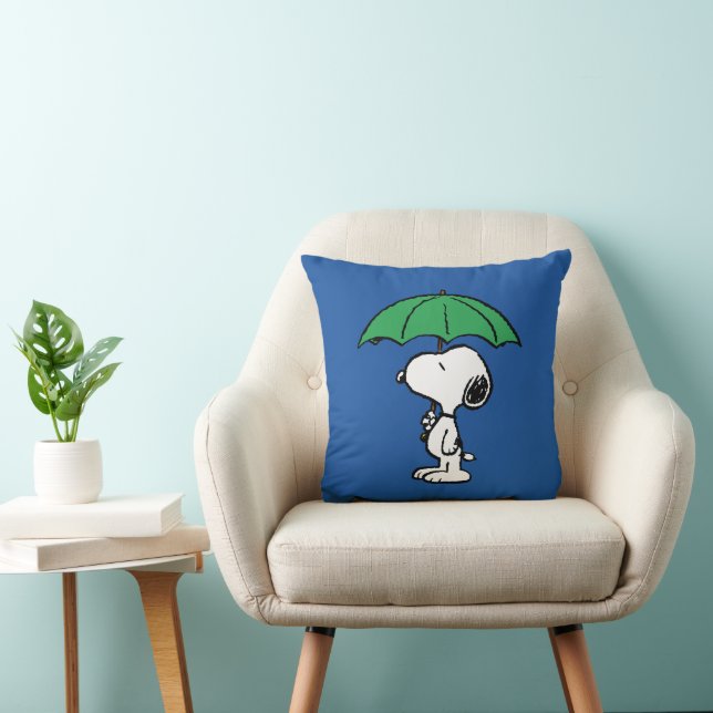 Jordnötter | Snoopy Grönt Umbrella Kudde (Stol)