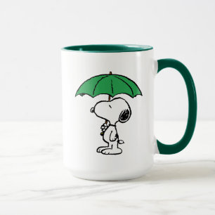 Jordnötter Snoopy Grönt Umbrella Mugg