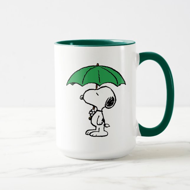 Jordnötter | Snoopy Grönt Umbrella Mugg (Höger)