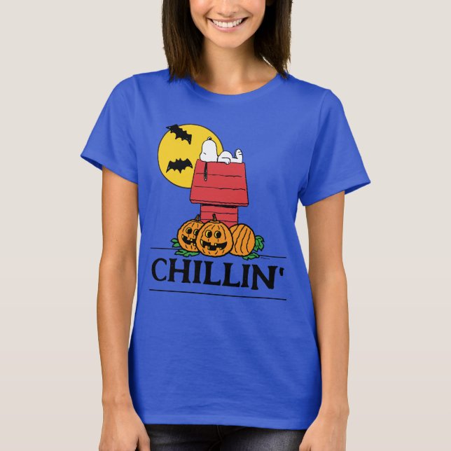Jordnötter | Snoopy Halloween Doghouse T Shirt (Framsida)