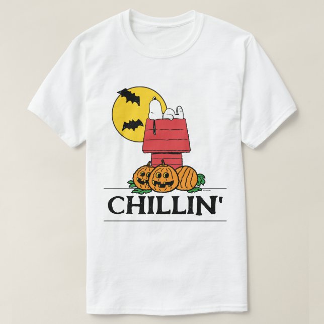 Jordnötter | Snoopy Halloween Doghouse T Shirt (Design framsida)