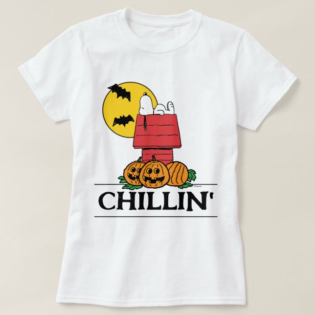 Jordnötter | Snoopy Halloween Doghouse T Shirt (Design framsida)