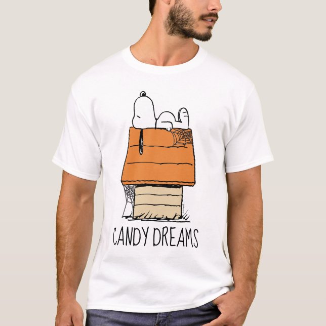 Jordnötter | Snoopy Halloween Nap T Shirt (Framsida)