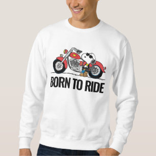 Jordnötter Snoopy & Hans motorcykel Lång Ärmad Tröja