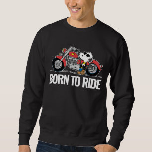Jordnötter Snoopy & Hans motorcykel Lång Ärmad Tröja