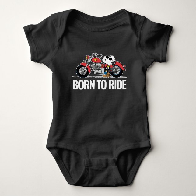 Jordnötter | Snoopy & Hans motorcykel T Shirt (Framsida)
